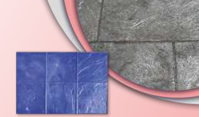 Tile Blue Stone Stamp (60 cm x 90 cm) (ITB-033)