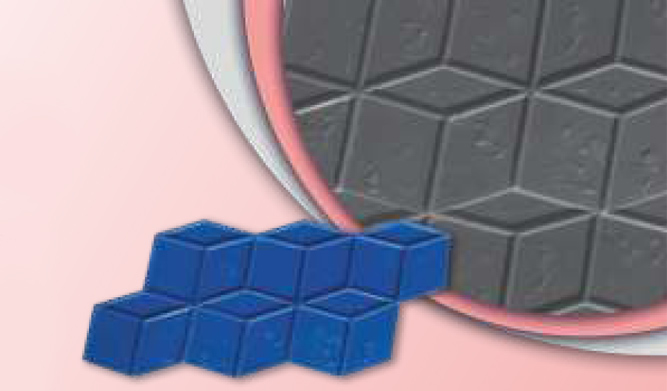 3 D Cubic Stone Stamp (105 cm x 43 cm) (ITB-035)