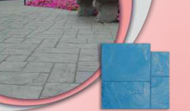 Ashlar Slate Stamp (61 cm x 61 cm) (No.ITB-018) A & B & C