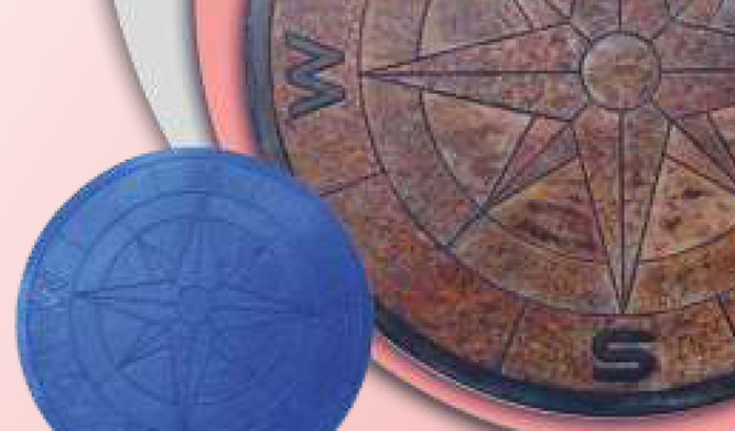 Compass Stamp (120 cm x 120 cm) (ITB-037)