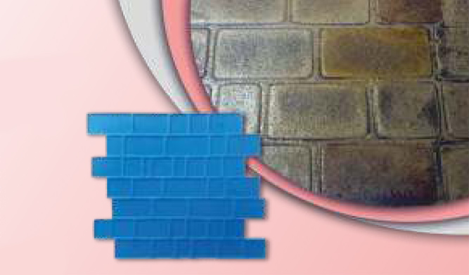 Flat Walkway Stones Stamp (91 cm x 90 cm) (No.ITB-044)