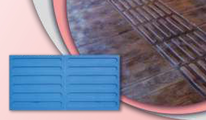 Grooved Mat (40 cm x 80 cm) (No.ITB-025)